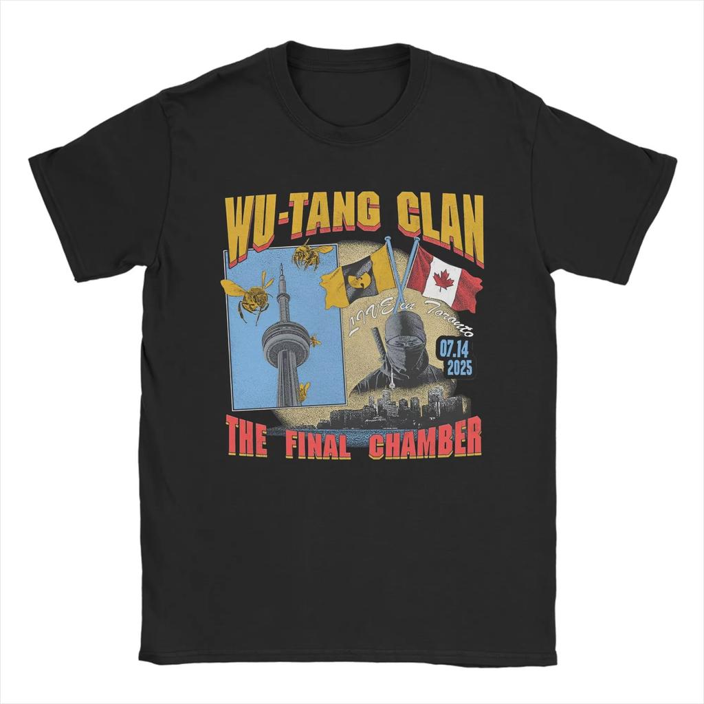 The Final Chamber Wu Clan T-tangs Forever Tour 2025 T-shirt, Short-sleeved T-shirt for Men and Women with Round Neck, Clothing