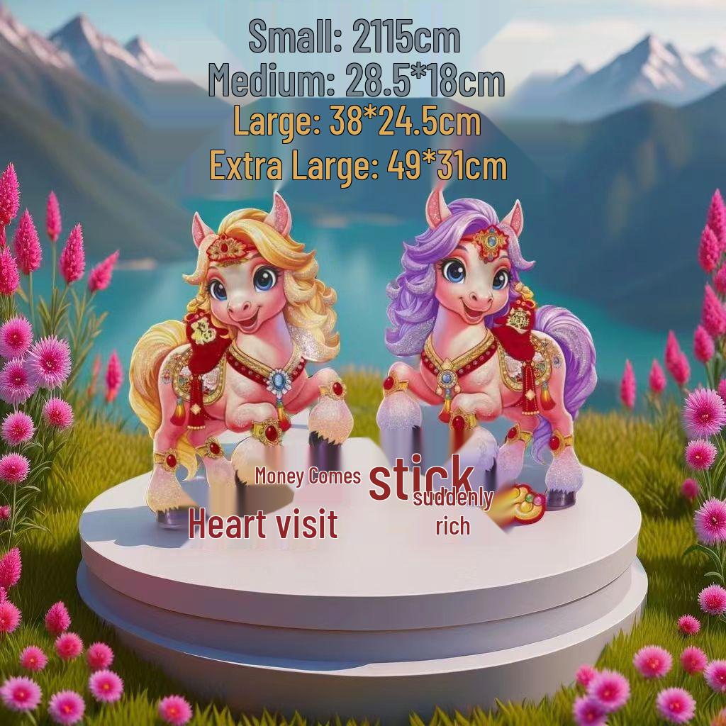 

2026 Бестселлер 3D Золотой Флок Фу Символ Наклейки на Дверь для Нового Года