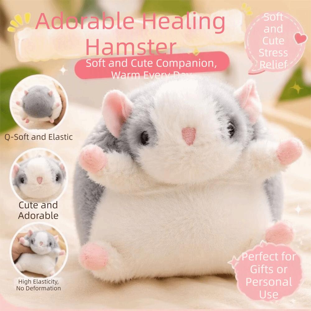 Bag Charm Hamster Pendant Stuffed Animal Rat Plush Doll Soft Fabric Fluffy Mouse Keychain Kids Toy