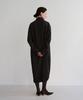 Bopeu Renaire Scarf Shirt Dress (Black Solid)