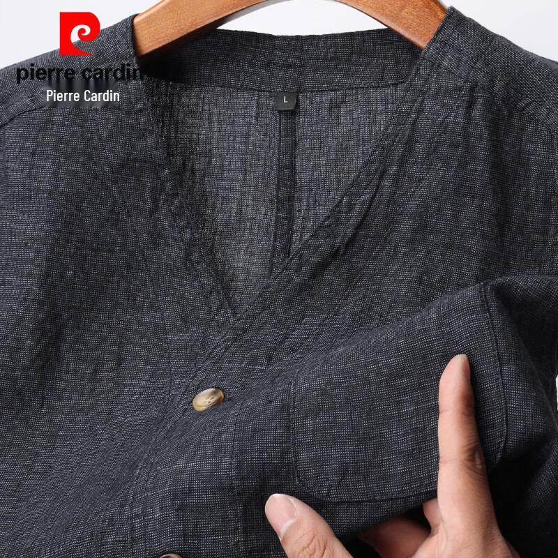 

Мужской жилет Pierre Cardin из 100% льна с V-образным вырезом XL