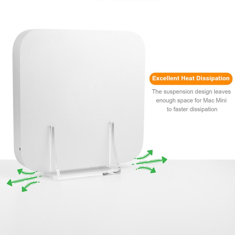 Acrylic Desktop Storage Bracket Router Tv Box Rack Holder Accessories Compatible For 2010-2020 Mac