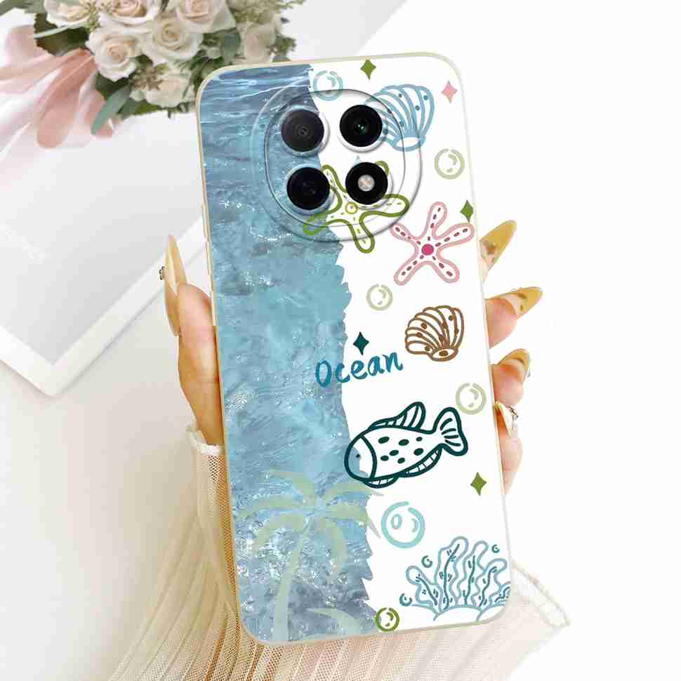 For Oppo A5 Pro China Casing PKP110 Cover Cute Fish Pattern Soft Silicone Phone Case For Oppo A5 Pro A5Pro 5G Bumper 6.7"