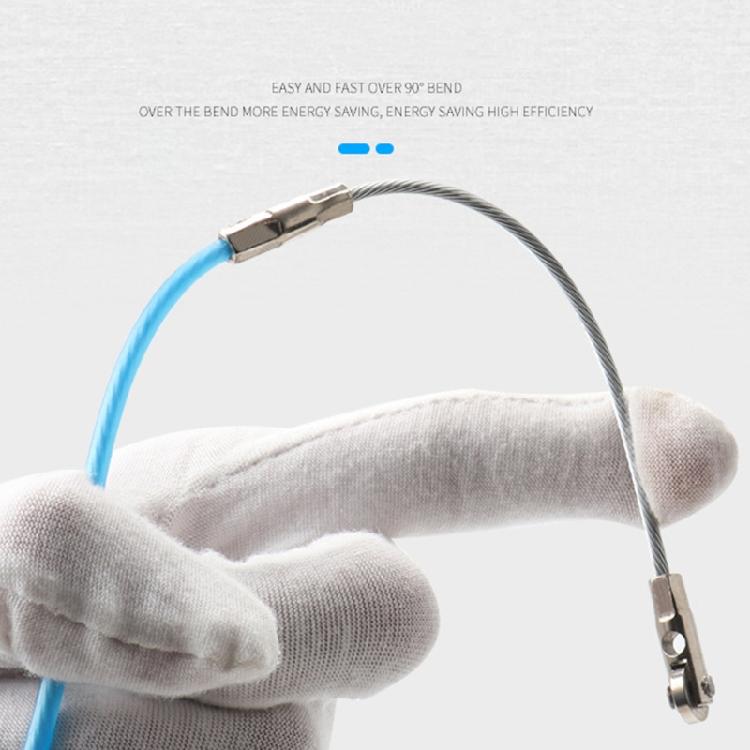 3mm Kabelzieher Fischband Blaues Kabel Fischband Rolle Zieher Metall Wandkabelkanal