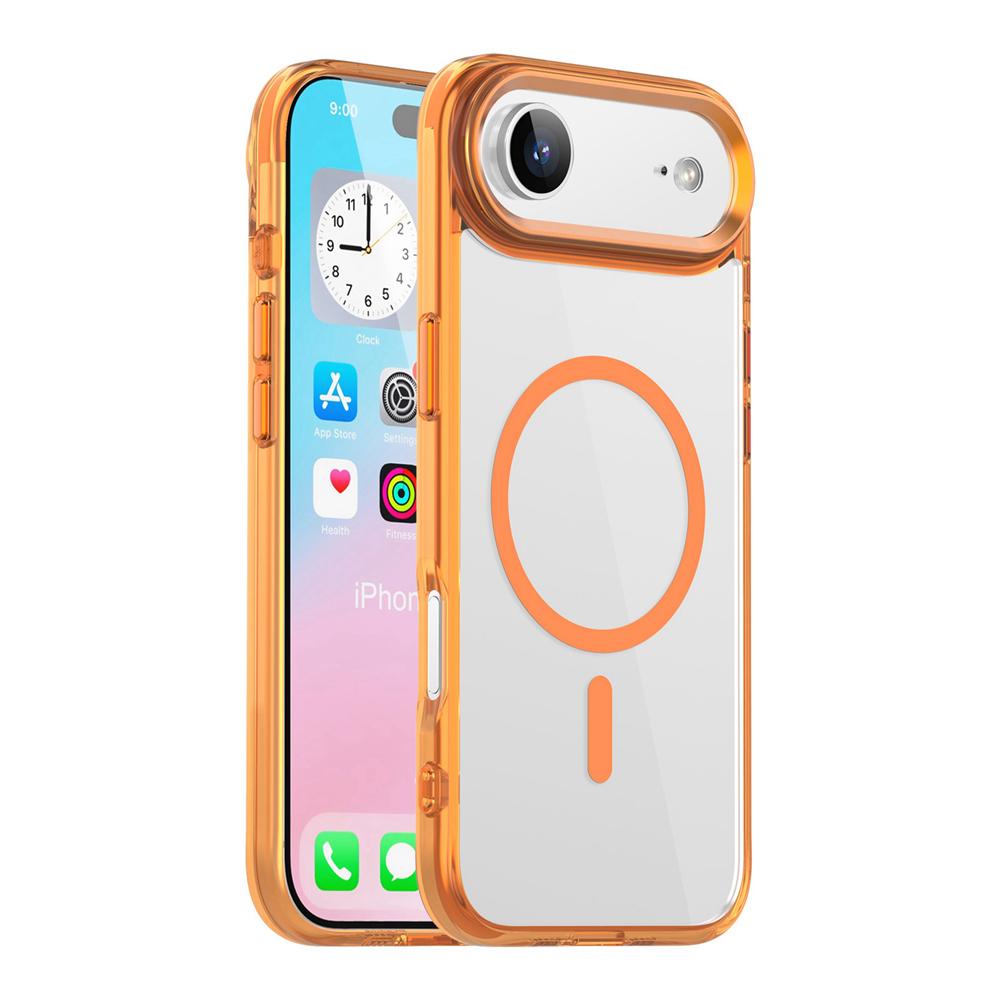 KEYSION Stoßfestes Transparentes Case für MagSafe für iPhone 17 17 Air Weiches TPU+PC Magnetisches Kabelloses Laden Telefon HD Klare Hülle