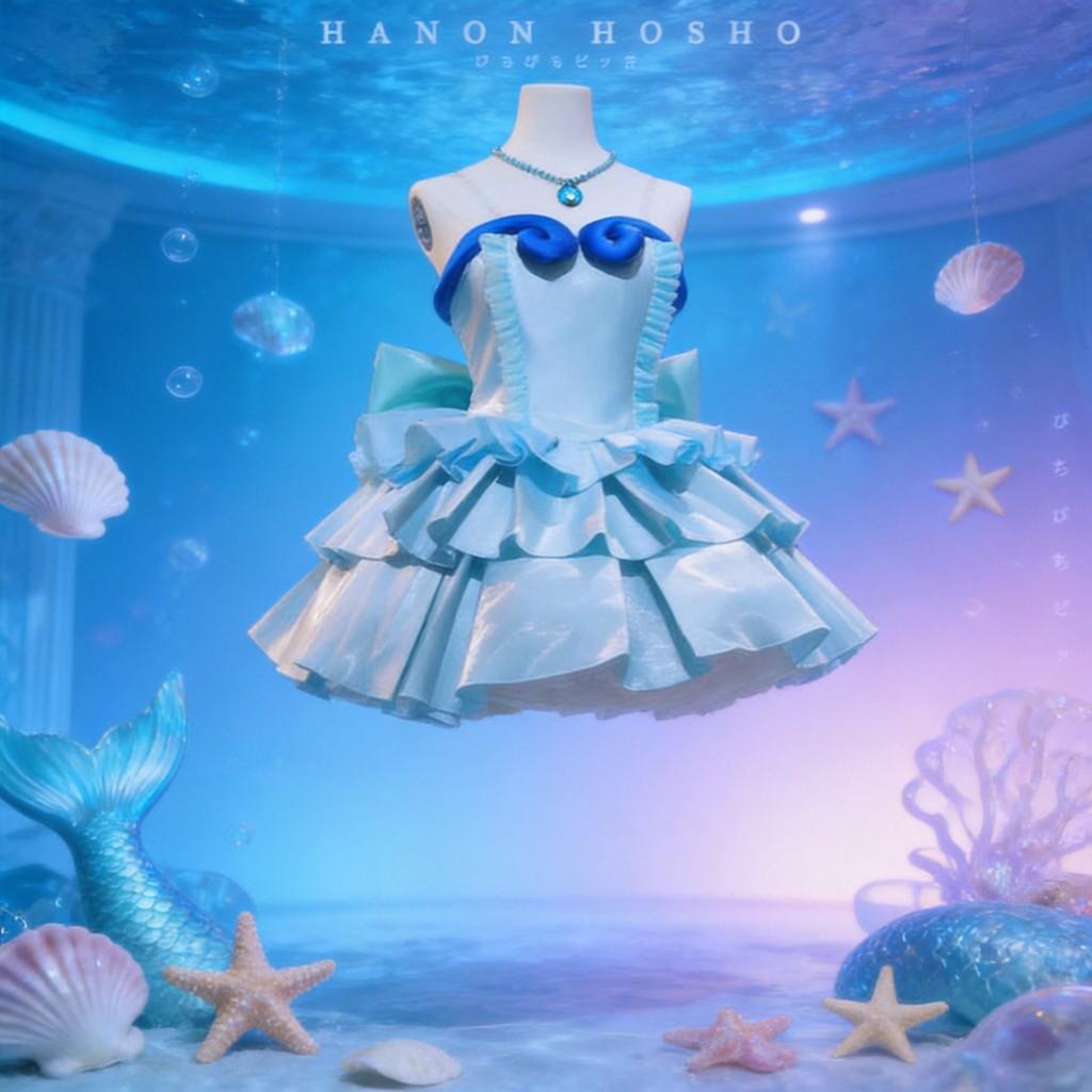 Mermaid Melody Hanon Hosho Cosplay Costume With Polyester Fabric For Anime Fans