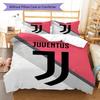 Set Copripiumino Trapuntato Juve Federa Federe Decorazione Casa Regalo di Compleanno (1 * copripiumino + 2 * federa, senza nucleo)