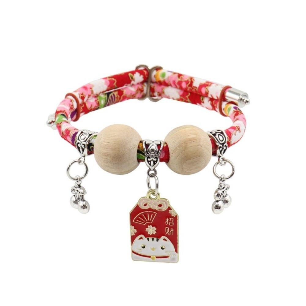 Wear Resistant Flea&Tick Pet Collar Insect Repellent Camphor Pet Necklace Cute Wood Cat Collar