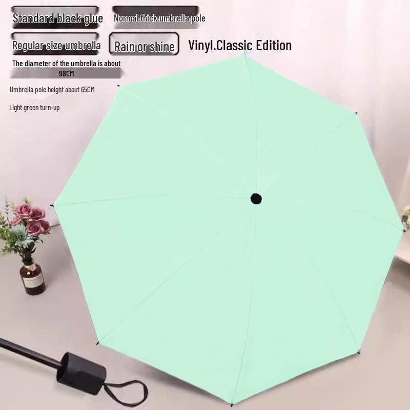 Extra-Large Three-Fold Umbrella for Men & Women - 12-Bone, Dual-Use for Sun & Rain, Fits Up To Three People