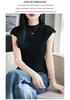 Women's Slim Fit Knit Round Neck Vest – 60 Count Fine Spun Wool Blend, Short Sleeve, Lightweight Summer Layer