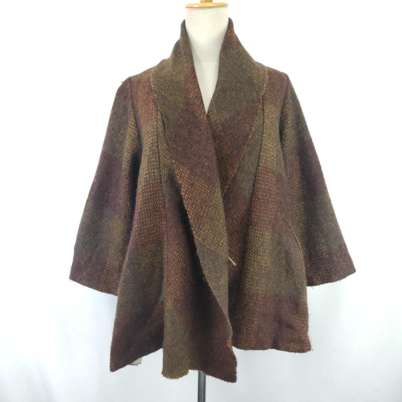 

NIMES Faliero Sarti Жакет с шалевым воротником [38/Женский M/Коричневый] Япония(ИСПОЛЬЗОВАЛ)