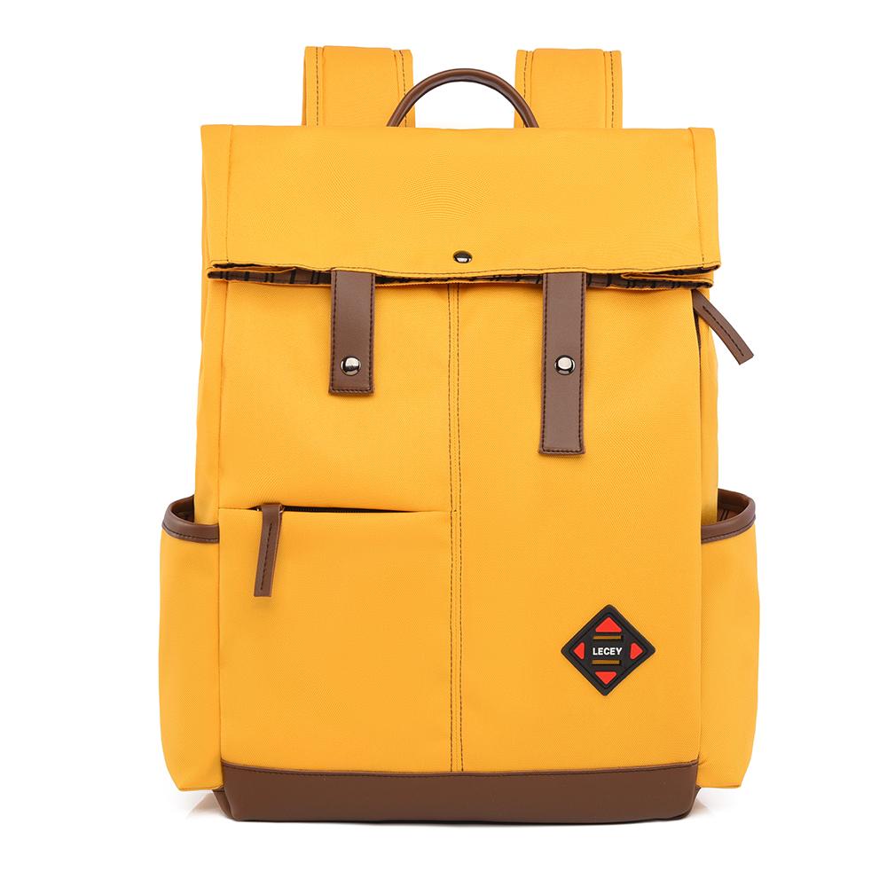 

Новые мужские и женские повседневные плечевые сумки Oxford большой вместимости, трендовый прочный дорожный рюкзак с цветовой блокировкой, жёлтый