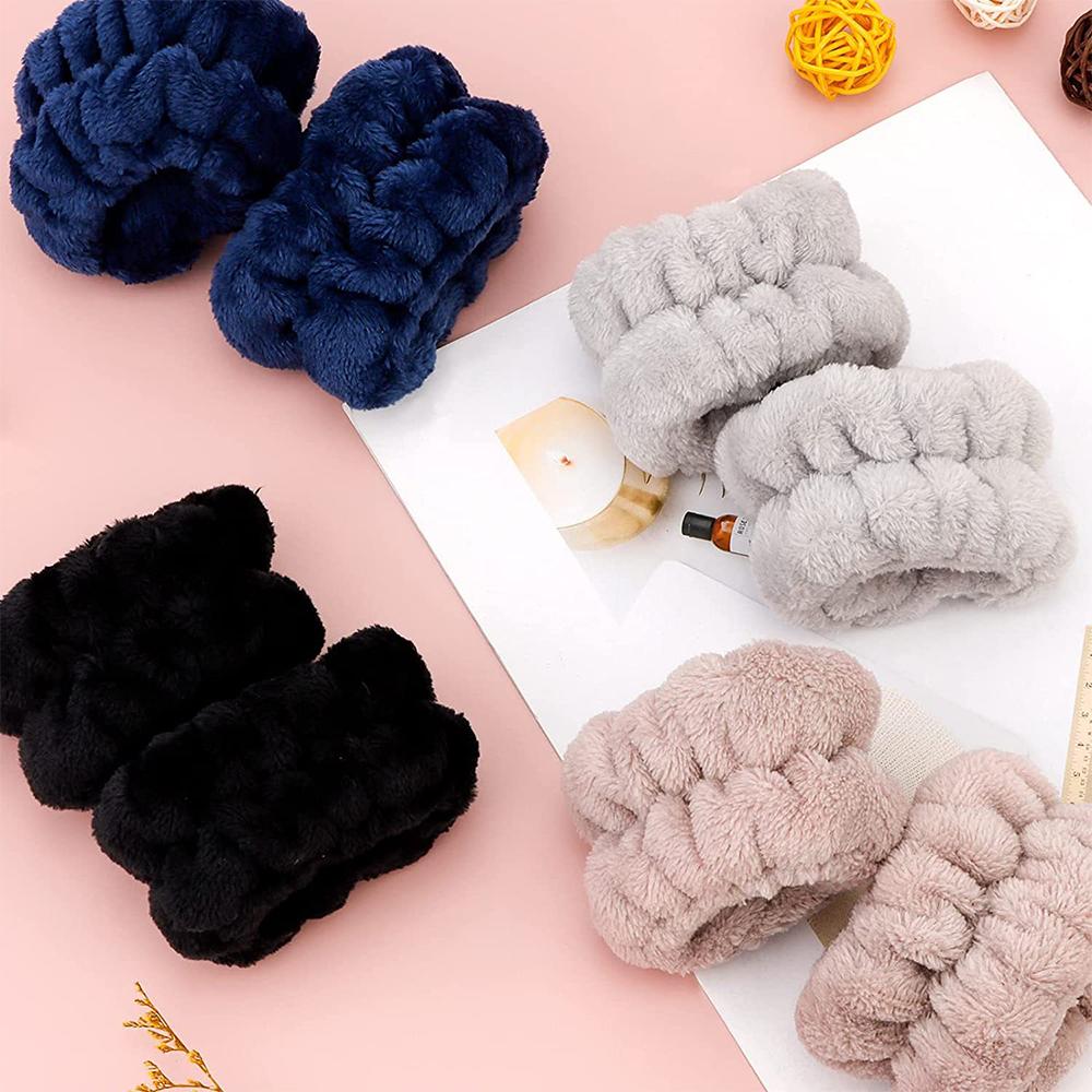 6 Pcs Face Wash Headband And Wristband Set For Yoga Sports Make Up Shower