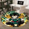 1pc My Hero Academia Midoriya Izuku Round Carpet - Anime Design Chair Mat
