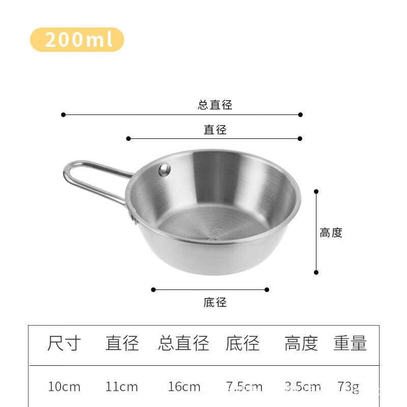 

Jingzhouyuan Корейский стиль 304 Нержавеющая сталь Ручка Миска