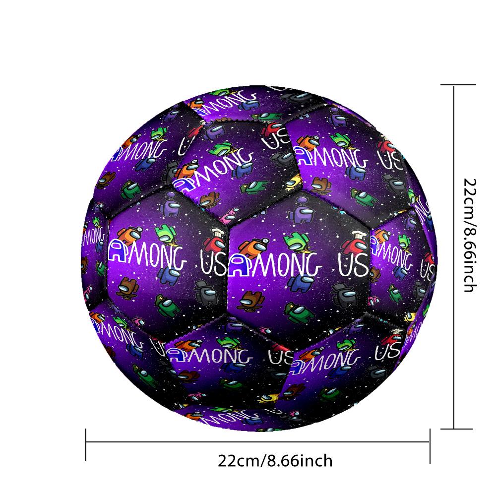 Size 5 Football Among Us Pattern, Wear‑Resistant Soccer Ball for Match Training Daily Sports Play