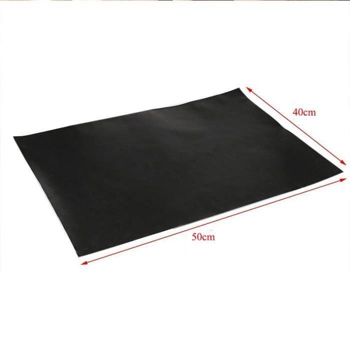 Baking Mat - BBQ - Set of 2 - Extra Long 40 X 50 Cm - Non-stick - Black