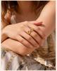 Twisted Rope Paperclip Chain Link Ring for Women, Stainless Steel Open Adjustable Stacking Party Jewelry