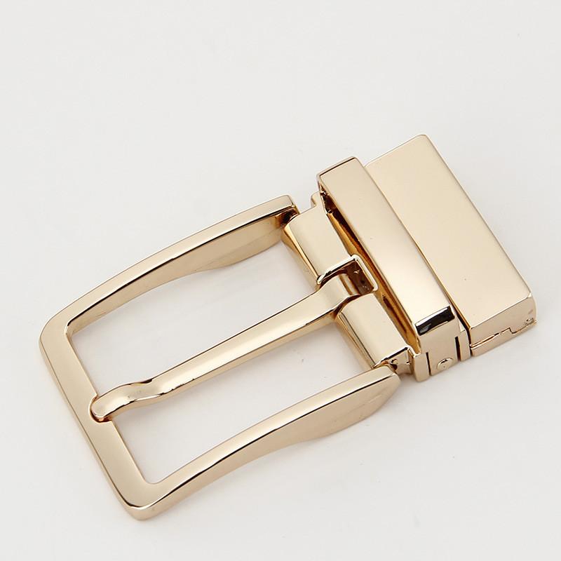 

Мужской 35см Элегантный Кожаный Ремень Стильная Пряжка-Штырь Поясной Ремень Для Повседневной И Деловой Носки Gold Spin