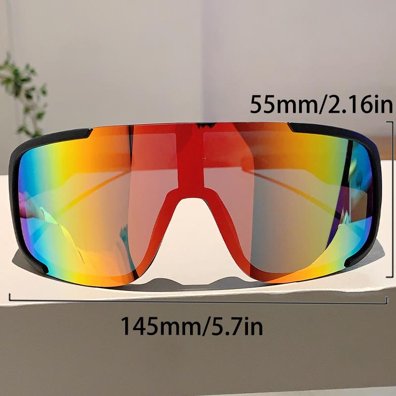 Oversized Sports Goggle Men New Mirror Professional Outdoor Cycling Sunglasses Women Windproof Anti-UV Protective Shades