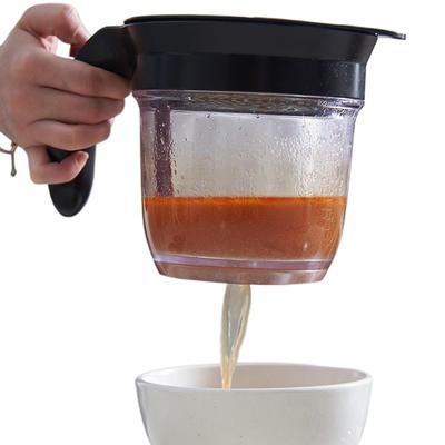 Healthier Gravy & Fat Separator with Strainer Fitness Diet Kitchen Tool for Low Oil Cooking, Housewarming Birthday Mother's Day