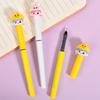 36Pcs Girl Wearing Bunny Hat Gel Pen Black Carbon Pen Comfortable Grip Stationery School Office Supplies Prize Gift Writing Tools Holiday Gift Novelty