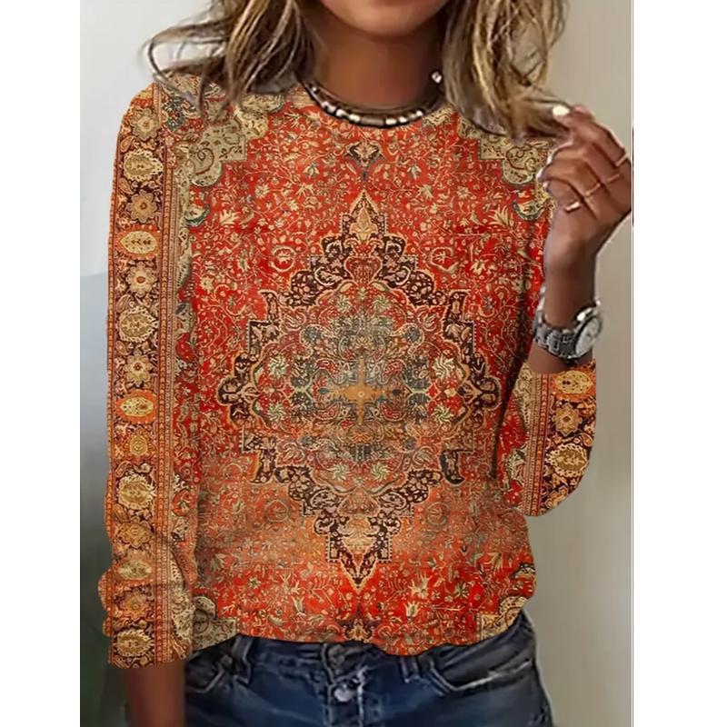 2025 Autumn & Winter Women's New Casual Crew Neck Long Sleeve Top 3D Butterfly Pattern