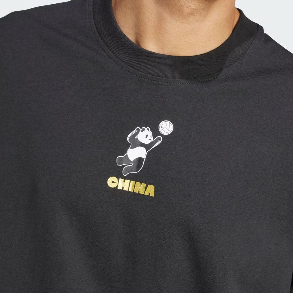 adidas CNY Panda Graphic Tee Black JZ3287