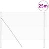 vidaXL Hexagonal Fence 1.6x25 M Galvanized Steel 3352970
