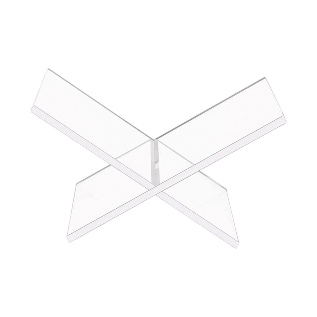 Acryl Buchständer X-förmige Buchstütze Abnehmbarer Schreibtisch-Buchständer für Rezepte Noten Lehrbücher Kochbücher Zeitschriften