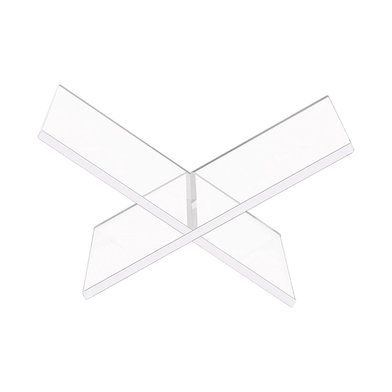 

Acrylic Book Stand X-Shaped Book Support Detachable Desktop Book Stand for Recipe Music Sheets Textbooks Cookbook Magazines чистый