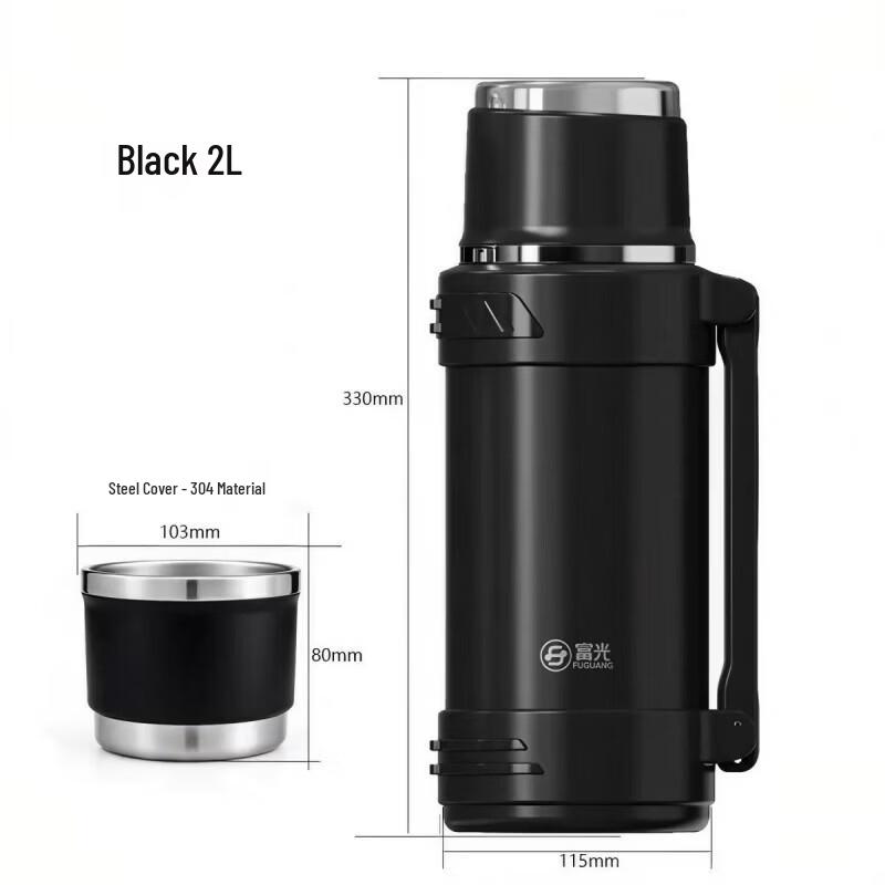 FUGUANG 316L Stainless Steel Portable Vacuum Flask - 2000ml
