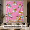 Custom Text Printed Tapestry Garfield Pattern Large Wall Hanging Indoor Room Decor