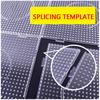 4PCS 2.6mm/5mm Fuse Beads Transparent Extra Large Square Pegboards Ironing Beads Boards DIY Material Template Melting Beads Pegb