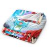 Fairy Tail Flanelldecken Superweiche Bettdecken für Wohnzimmer Reise Lustige Tagesdecke Sofabettbezug