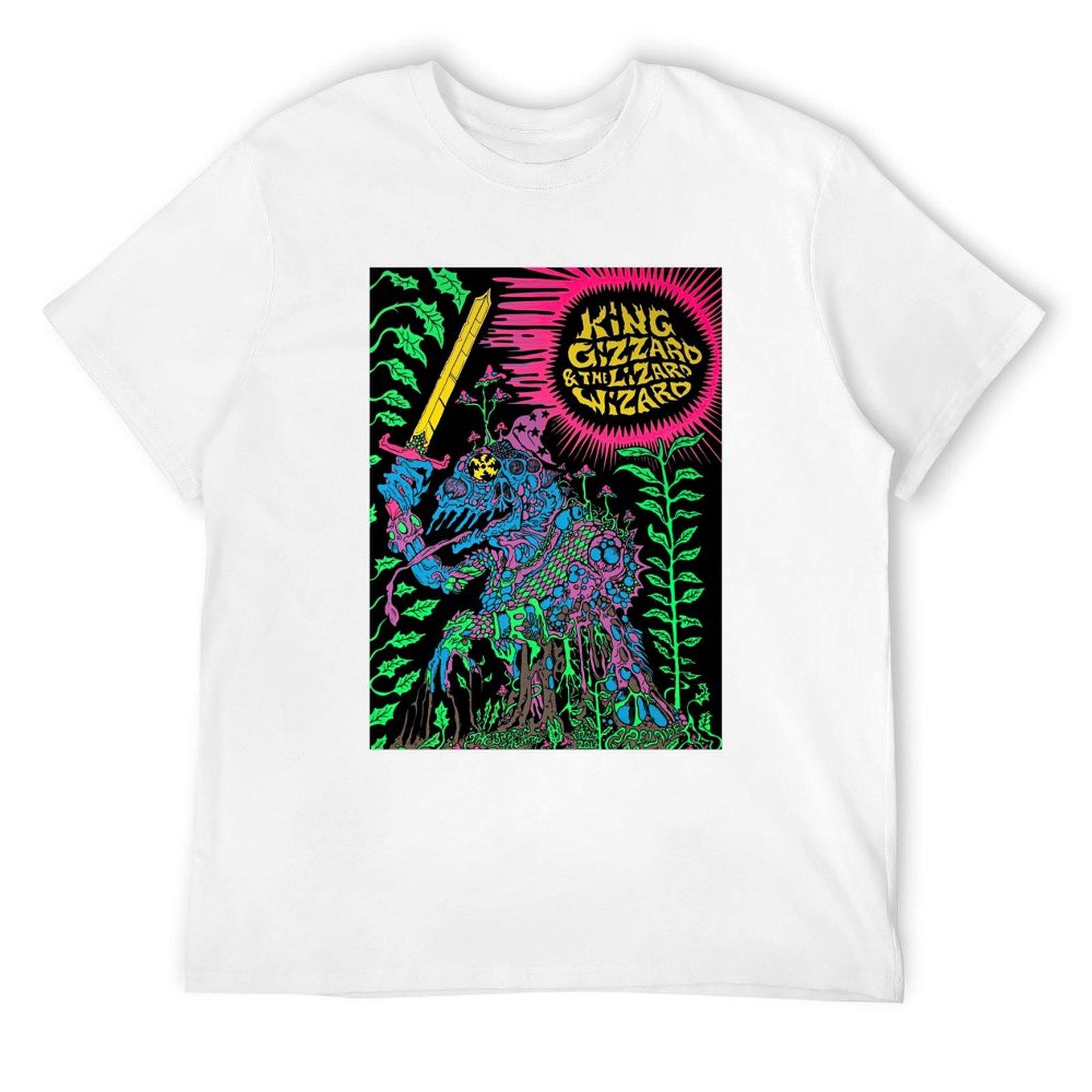 King Gizzard  The Lizard Wizard TShirt Unisex Tshirt Anime Shirt Graphics Unisexs T Shirts Top Quality S