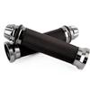 Motorcycle Aluminum Handlebar Grips of (Set 2) [Color Gunmetal]