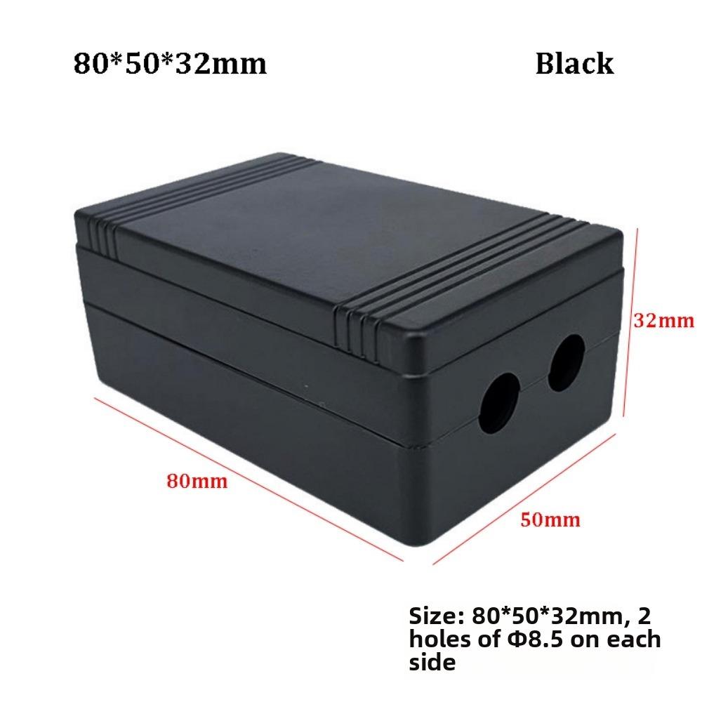Black Storage Case ABS Plastic Housing Instrument Case Project Enclosure Boxes  Electronic Supplies