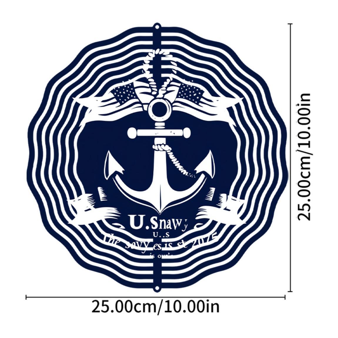 

Глубокий синий 3D металлическая скульптура якоря ветра – Элегантный декор для дома и улицы, Уникальный подарок на День благодарения и Рождество, Двухфункциональная музыка ветра 01A