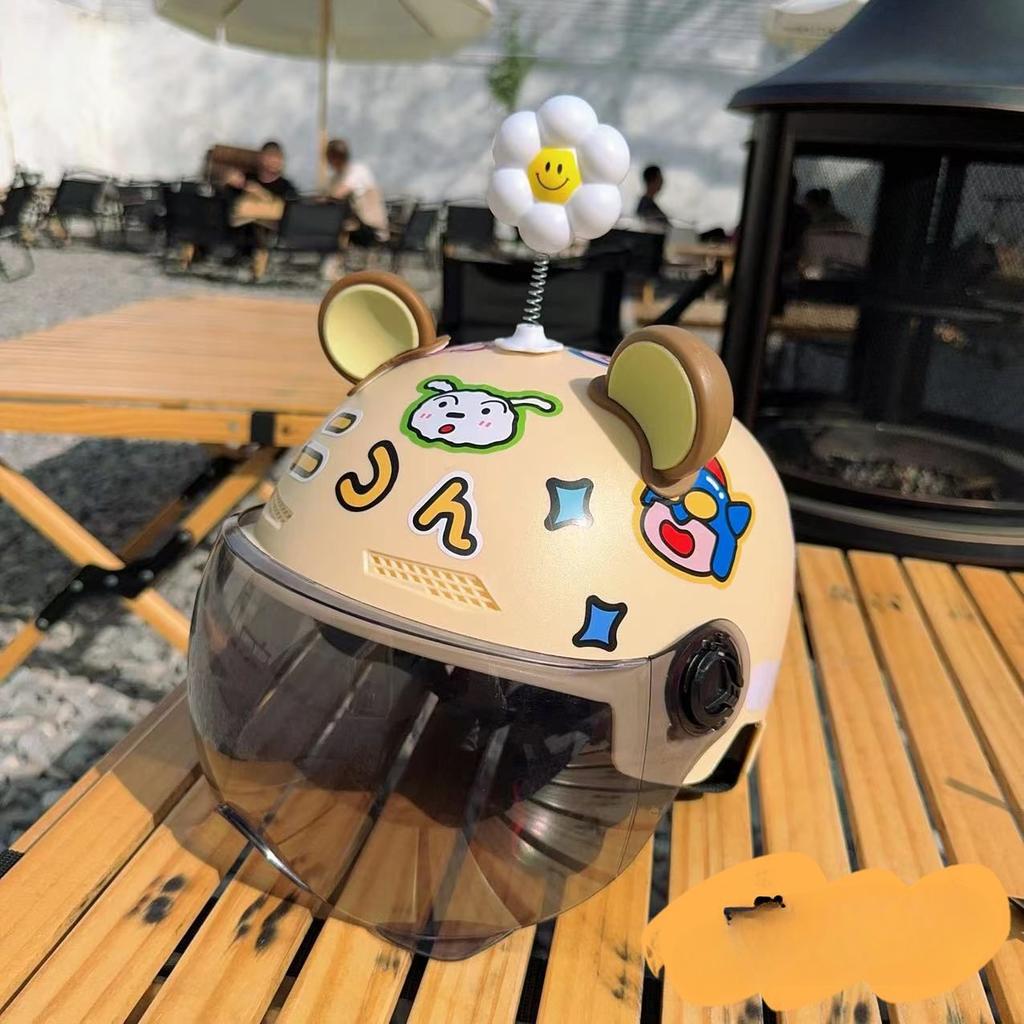 Adult Electric Bike Motorcycle Helmet for Men and Women Universal Anti-falling Counter Hat for Women In Summer Sun Protection Semi-helmet