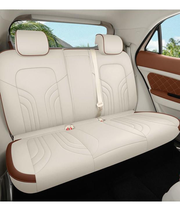 Applicable Purple ORA Good Cat Leather Seat Cover - All-Season, Breathable, Wear-Resistant, Full Wrap Design
