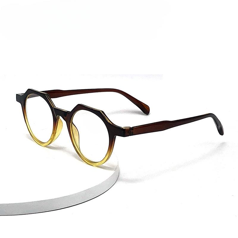 

Retro Small Round Frame Reading Glasses Women Fashion Decorative Computer Eyeglasses +100 degrees коричневый