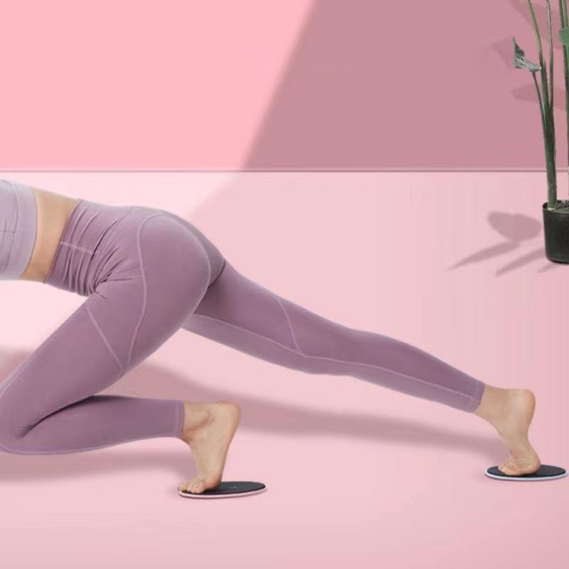 Coppia di Fitness Core Sliders Piatto Scivolante per Esercizi Addominali Pilates Yoga Palestra Dischi Slider Attrezzatura per Allenamento Muscolare del Corpo