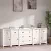 VidaXL Buffet Storage Cabinet Home Organizer Living Room Cabinet Interior Furniture White 3114095