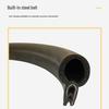 U-Shaped Car Door Anti-Collision Rubber Strip with Invisible Edging