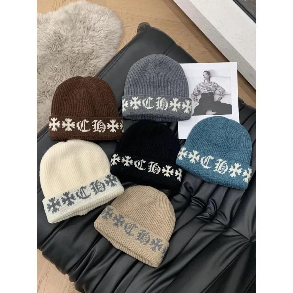 New Arrival: Women's Large Head Circumference Double-Layer Knitted Beanie - Thick, Warm Hat for Autumn/Winter