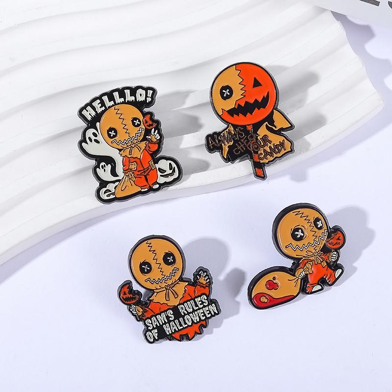 3-6PCS/Set Anime Movies Character Enamel Pins Turbo Granny Cat Spying Brooches Lapel Badges Funny Jewelry Gift for Friends