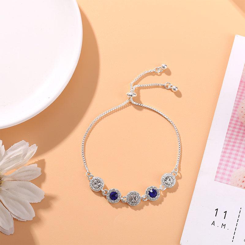 Korean Style Zircon Flower Bracelet for Women - Trendy, Simple, Personalized Design