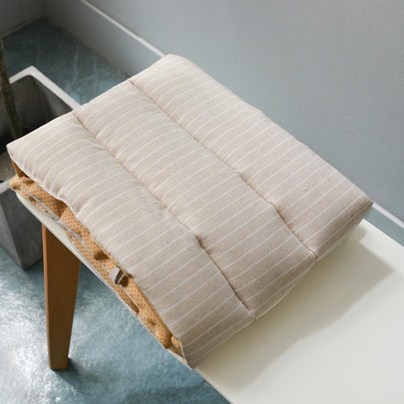 Bench Mat Thickened Padded Stripe Long Bench Cushion Mat Stool Seat Pad Non-slip Garden Indoor and Outdoor Decorative Mat