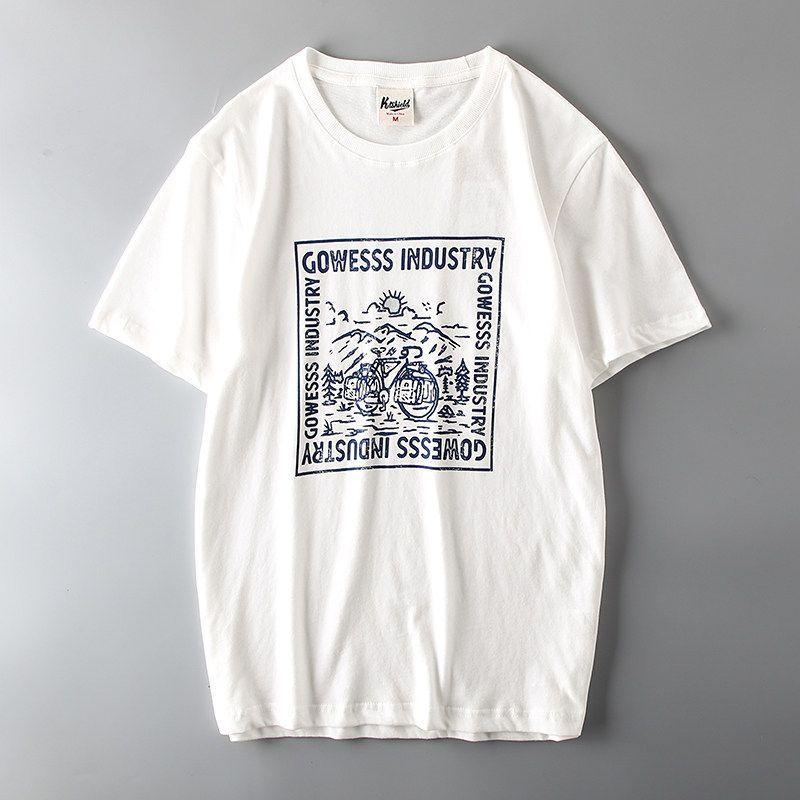 Trendy Cut Label Fashion Short Sleeve Hong Kong Style Street T-Shirt